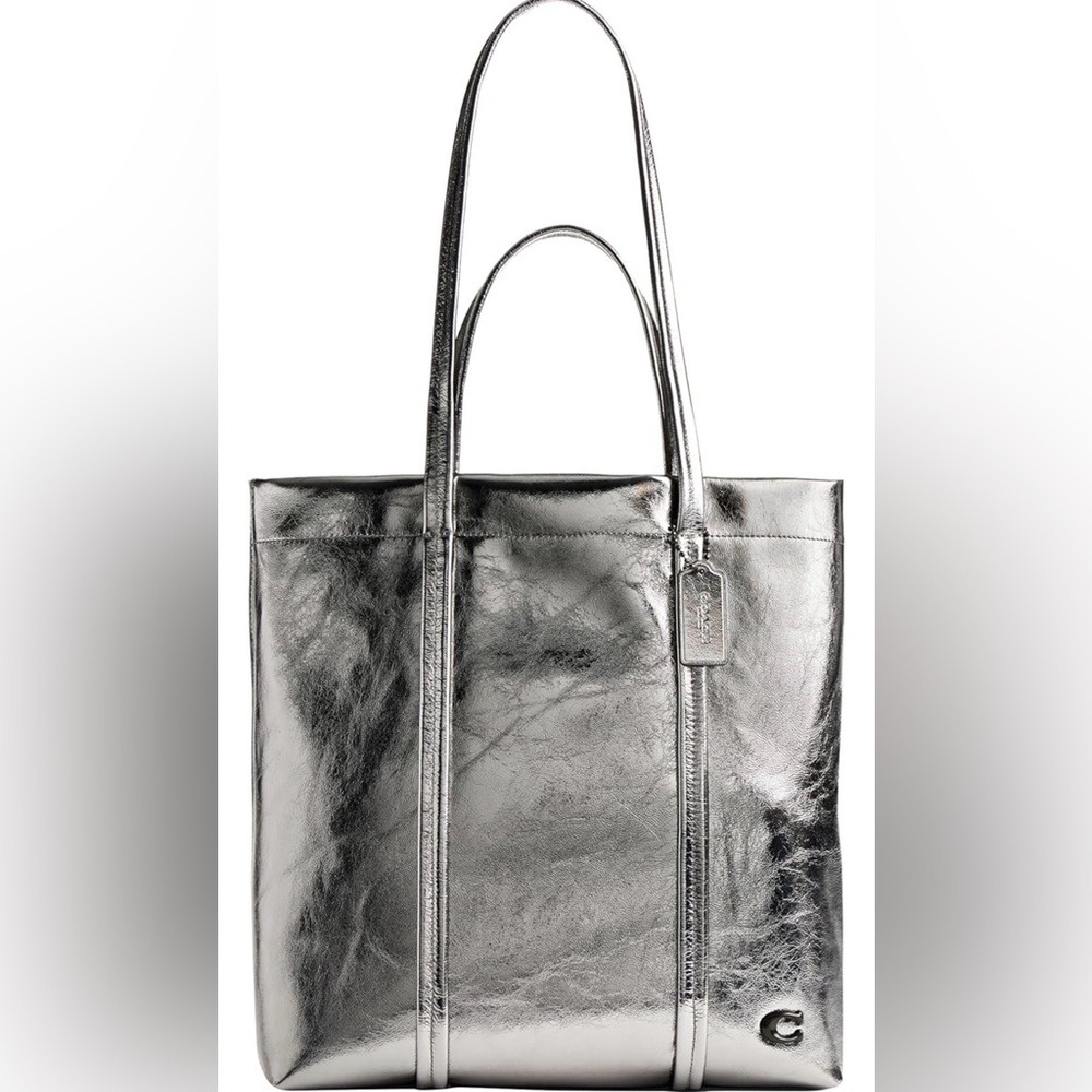 Coach Metallic Hall Tote Bag 33